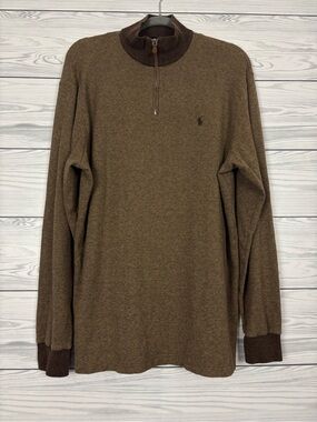 Polo Golf Ralph Lauren vintage alpaca blend 1/4 zip pullover size large